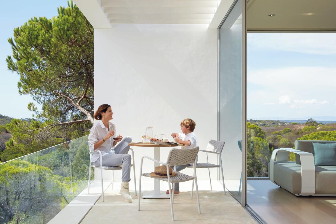 MNST1245 Обеденный стол pca white f8 60см x 60см Manutti Napoli - Вид №4