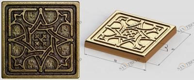 Вставка латунь Loire 7,5х7,5 (16 шт) kavarti Kavarti (Каварти) sun-id-322918