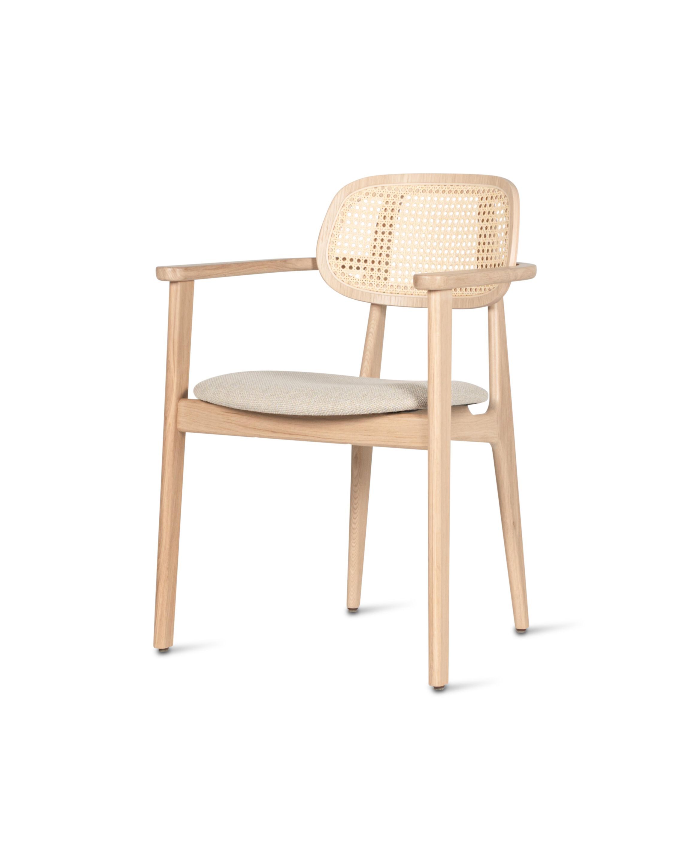 Дубовый стул с подлокотниками и мягким сиденьем Vincent sheppard Titus ARCH-00146418 - Вид №9