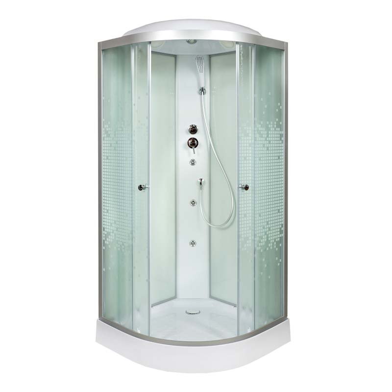 B01 BLACK Душевая кабина DETO Серия В L 908 с гидромассажем - Вид №16