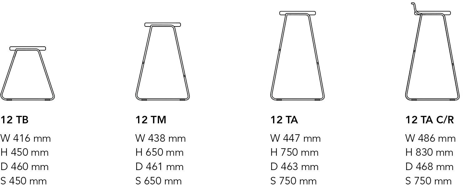 Mobboli Высокий табурет из саночной ткани со спинкой Hug 12 ta c/r - Вид №3