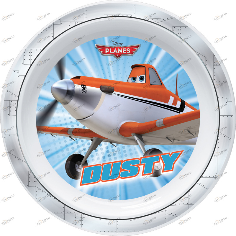 Тарелка "Самолеты", 22 см TRUDEAU САМОЛЕТЫ 336031 Голубой Santreyd 