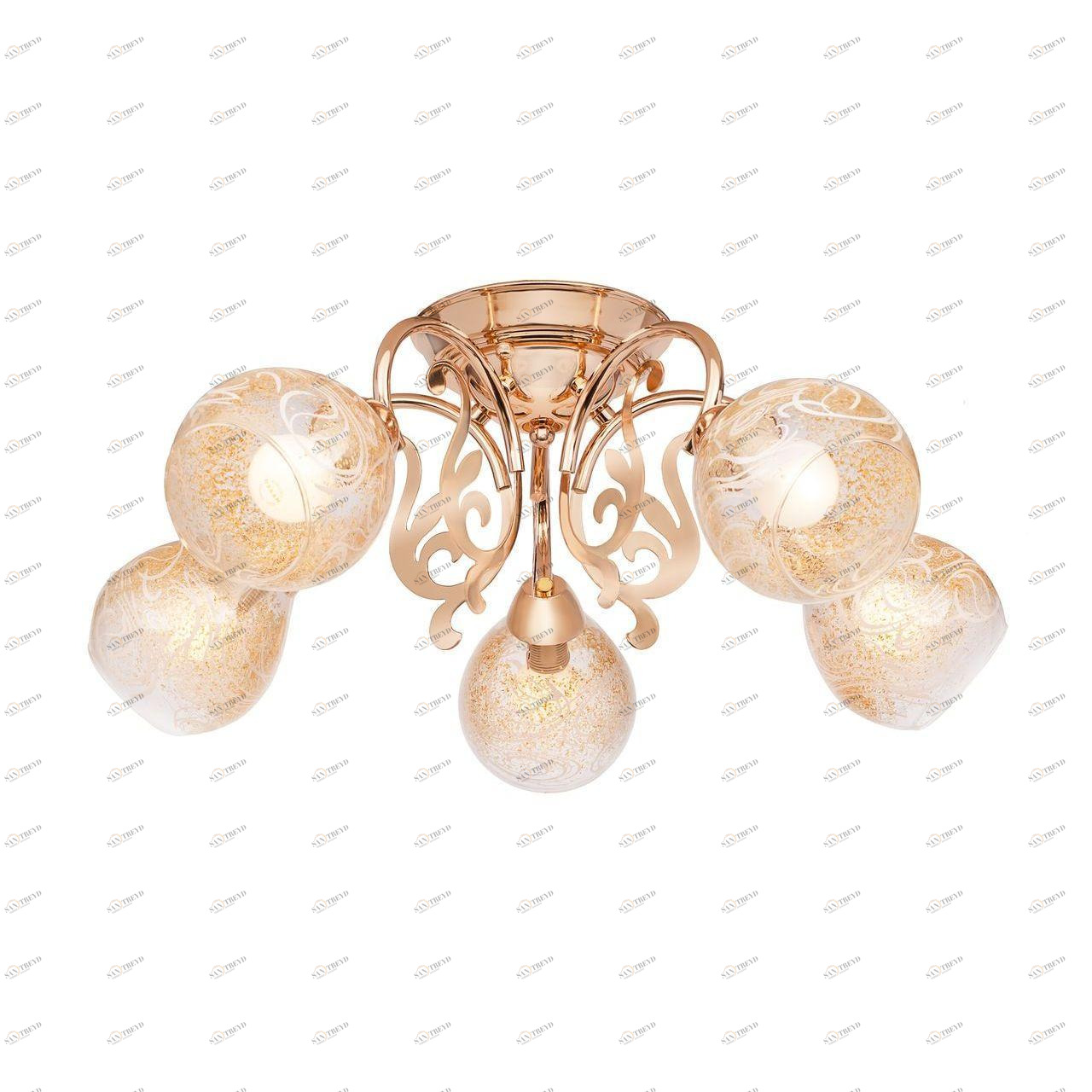 Потолочная люстра Silver Light Scroll 130.58.5 SILVER LIGHT SCROLL 183416 Золотой 