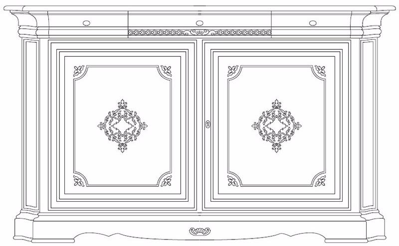 Arvestyle Буфет из массива дерева с распашными дверцами Dogi sun-id-1464477 - Вид №7
