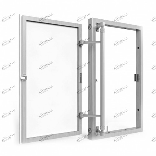 Алюминиевый люк под плитку, распашной, нажимной с регулировкой 400Х600 ВОЗРОЖДЕНИЕ sun-id-1025077