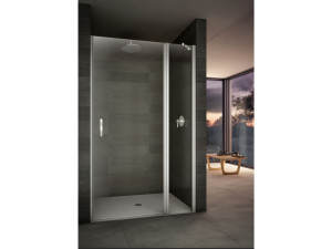 Стеклянная ниша душевая кабина с распашной дверью