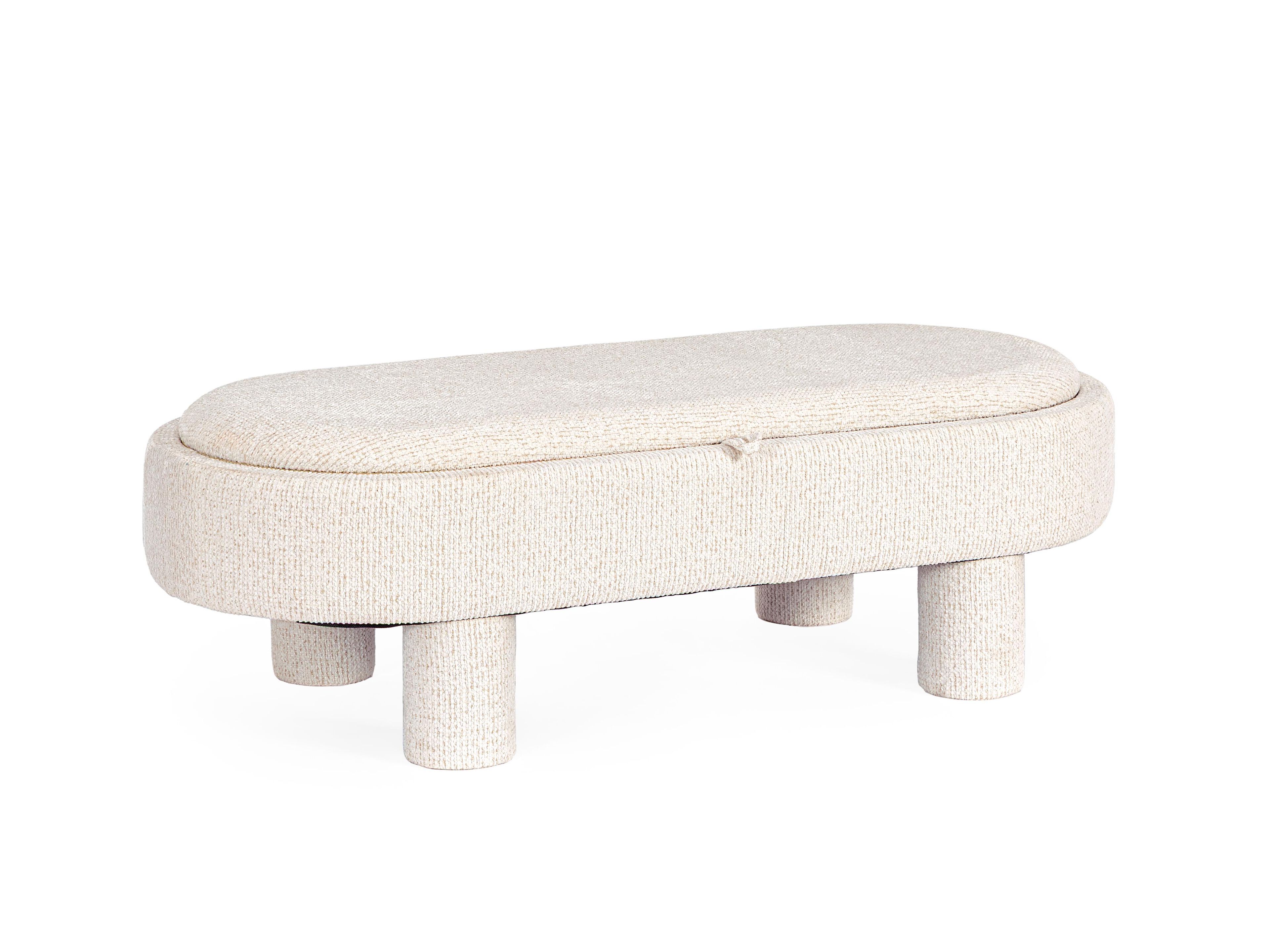 Овальный пуф из ткани BIZZOTTO TANYA ARCH-00020928 - Вид №3