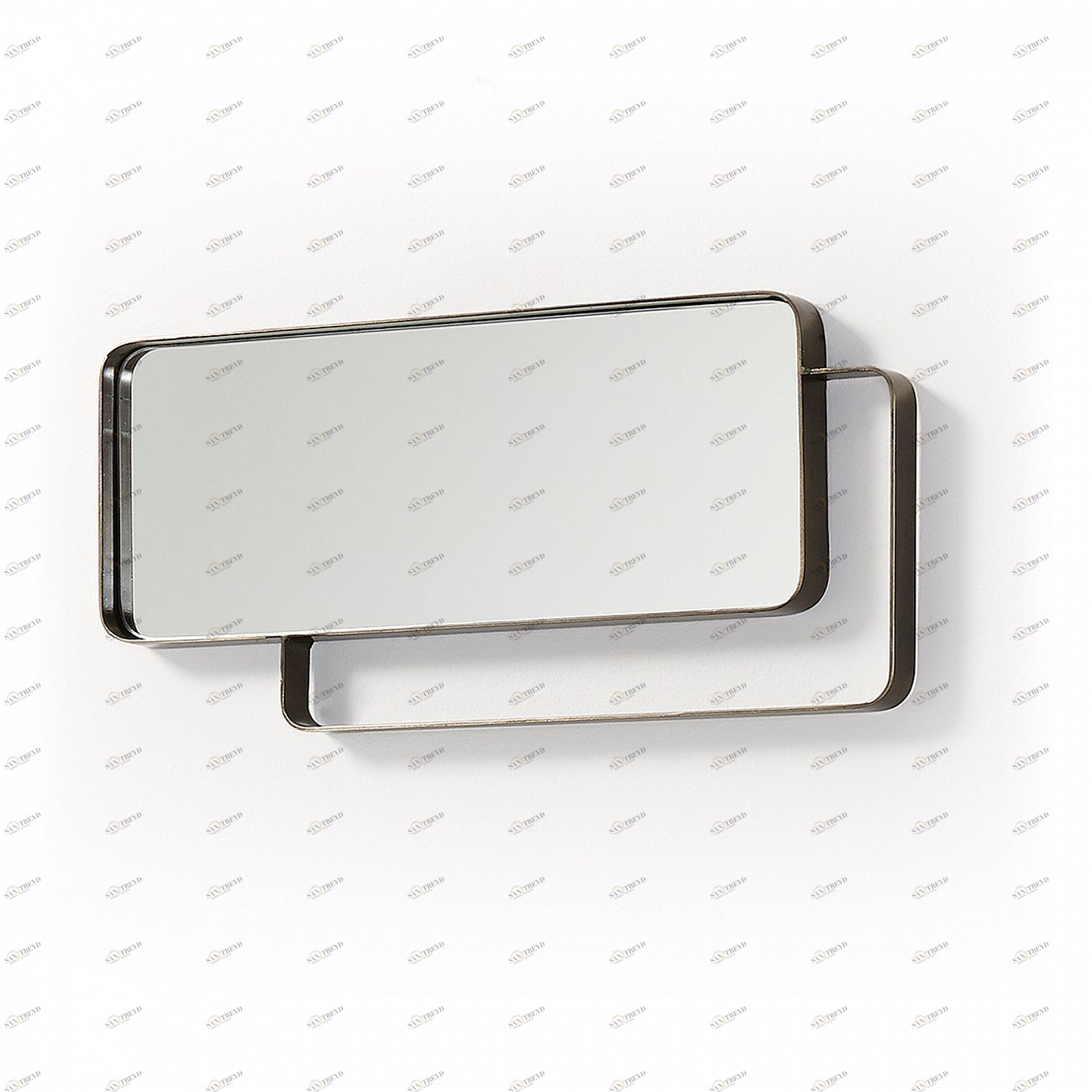 Зеркало прямоугольное настенное хром Wol от La Forma LA FORMA ДИЗАЙНЕРСКИЕ 342853 Разноцветный 