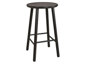 Высокий стул из ясеня с подставкой для ног