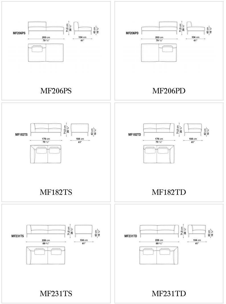 B&B Italia Секционный кожаный диван Michel sun-id-1368103 - Вид №7