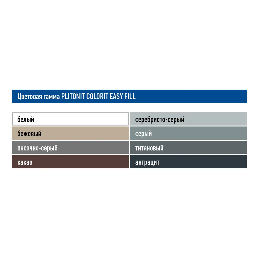 PLITONIT Эпоксидная затирка Colorit EasyFill серебристо-серый 2 кг 84815538 STLM-1475932 - Вид №4