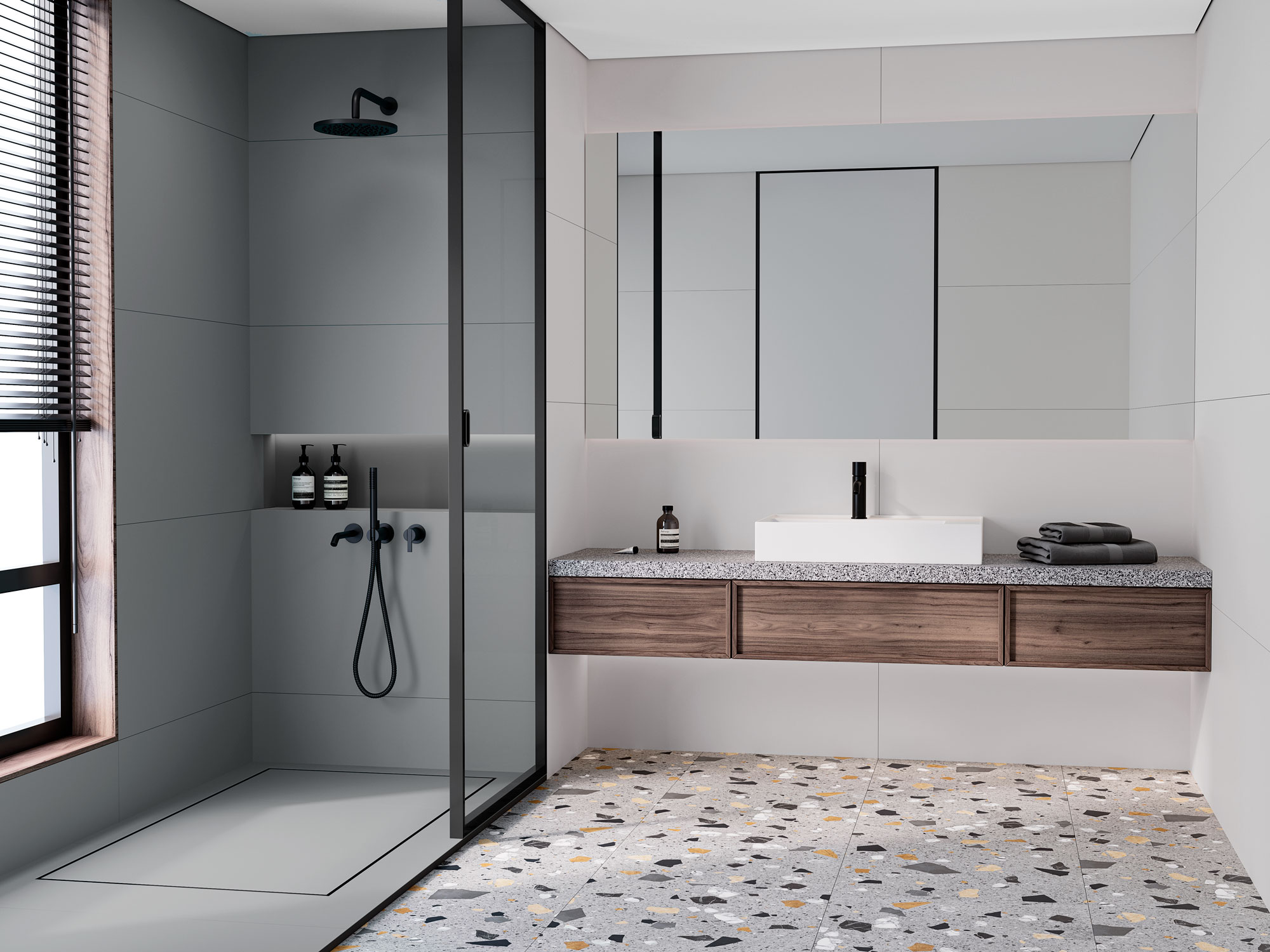 Элегантный серый керамогранит Staro Slim Monocolors STP-ST390 INCOLOR - Вид №1