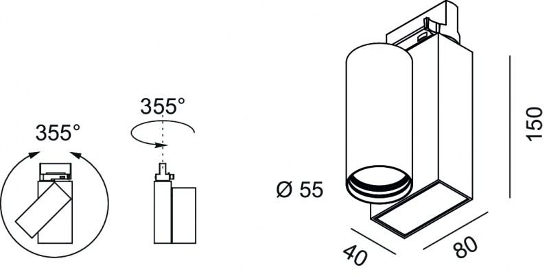 Lucifero's Светодиодные трековые светильники из экструдированного алюминия Pro in sun-id-1357827 - Вид №3