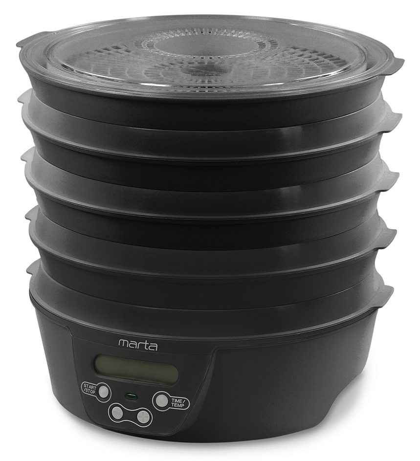 9934671 Сушилка для овощей и фруктов MARTA MT-FD1888C черный STDN-0113287 - Вид №5