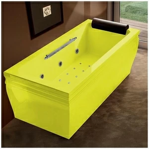 Ванна с гидро и аэромассажем жёлтая Gruppo Treesse Blanque 1880 DXAWAV168NZ