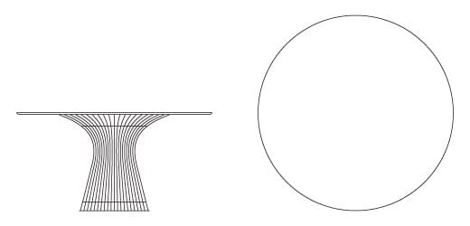 Круглый стол из мрамора и стали Knoll Platner ARCH-00091149 - Вид №2