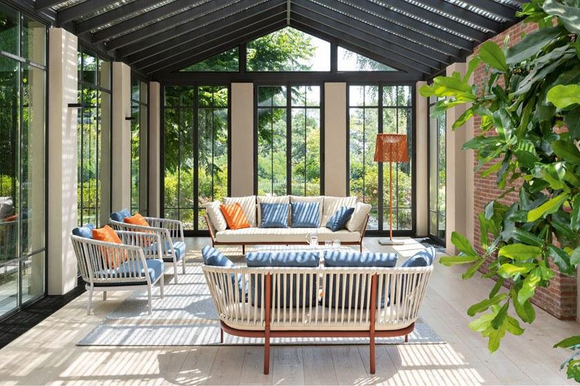 FAST Садовое кресло из алюминия и ткани с подлокотниками Ria 7611 - Вид №3