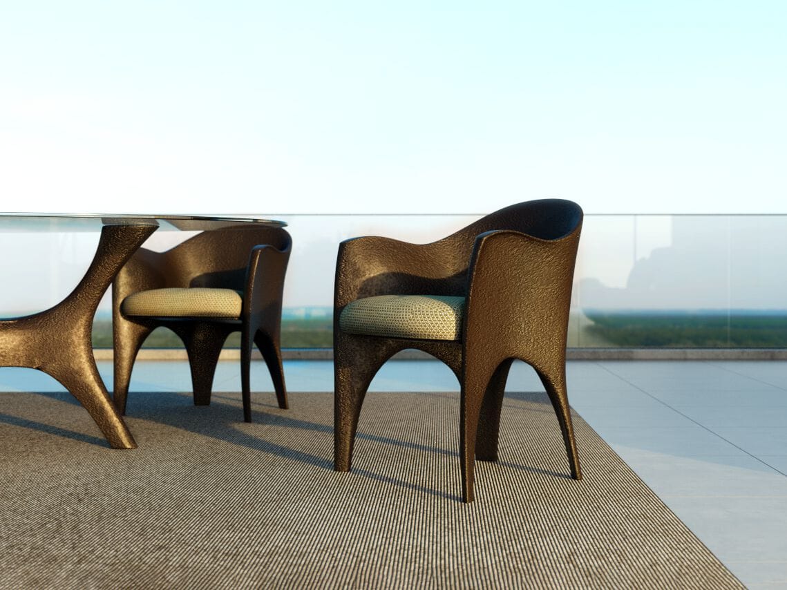 Садовый стул со встроенной подушкой GANSK океан ARCH-00147492 - Вид №7