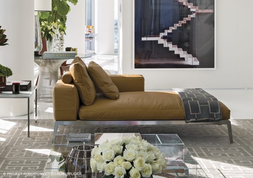 Съемный кожаный Dormeuse Flexform Lifesteel ARCH-00049731 - Вид №2