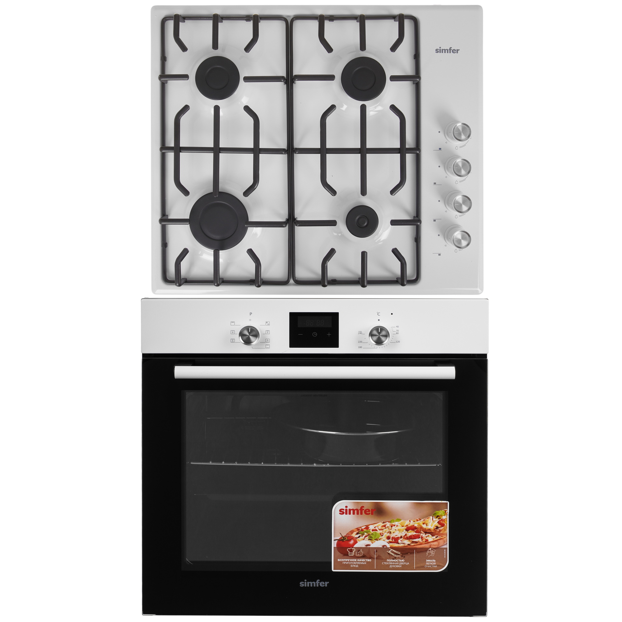 9280267 Духовой шкаф электрический Simfer B6EW56070 + Варочная поверхность газовая Simfer H60Q40W471 STDN-0080113