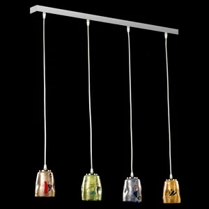 2311 ORIGINALMURANOGLASS Линейная люстра Italy iTaly - муранское стекло OMG 90 см
