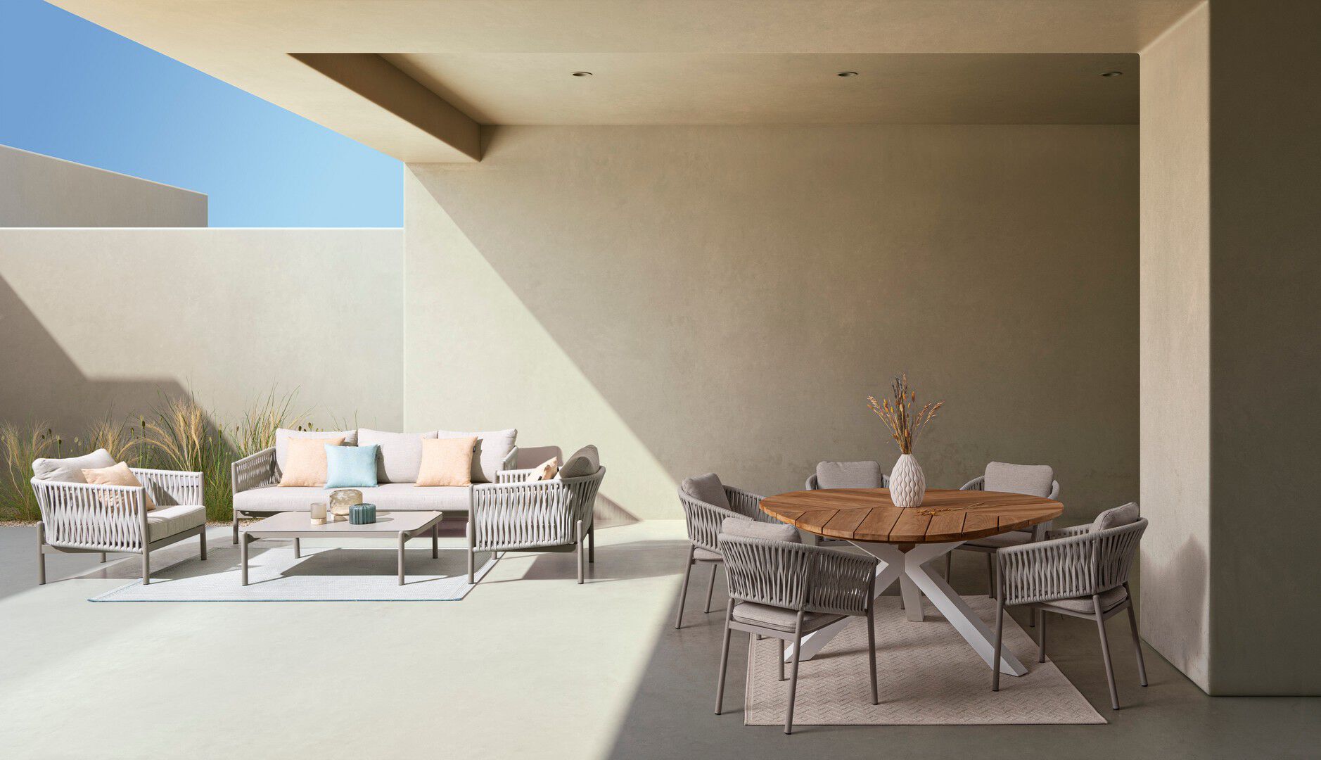 Веревочное и тканое садовое кресло с подлокотниками BIZZOTTO Florencia ARCH-00111854 - Вид №11