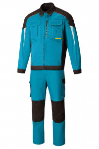 5031504 Костюм  NEW аквамарин-черный STATUS  Летняя спецодежда  размер 64-66/170-176