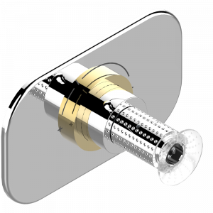 A2I-5100B Ручка регулировки для термостата THG, арт.5100A 1/2" и 5200A 3/4" Thg-paris Perle Хром/золото
