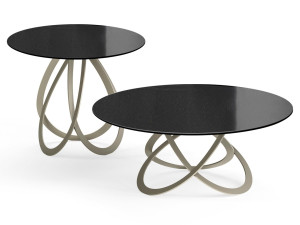 Круглый Хрустальный журнальный столик