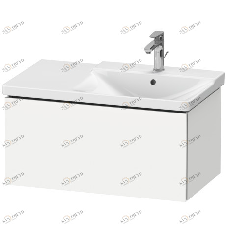 LC614701818 L-Cube Тумбочка подвесная Белый матовый, декор Duravit