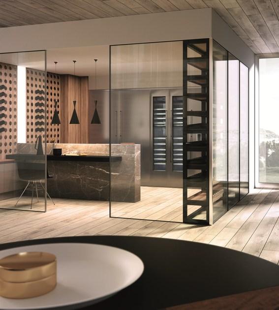 Aster Cucine Кухня с полуостровом без ручек Domina sun-id-1506771 - Вид №3