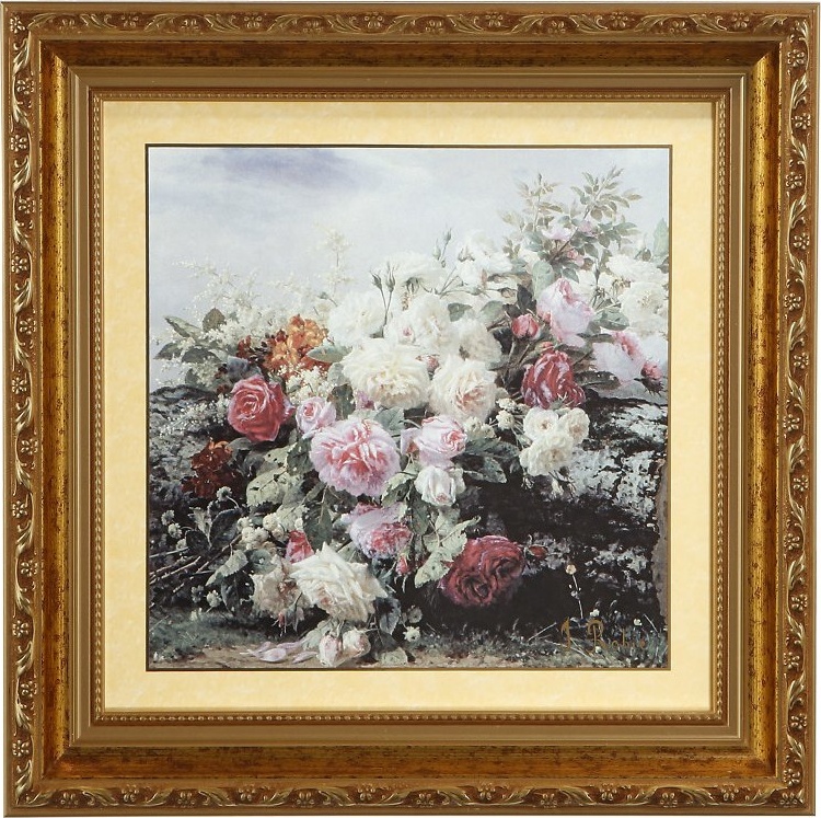 10638402 Goebel Каpтина "Hатюpмоpт с цветами"31.5 Фарфор 