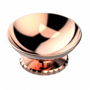 G9K-544 Мыльница на подставке, диаметр : 100 мм Thg-paris System cristal с рукоятками Розовое золото