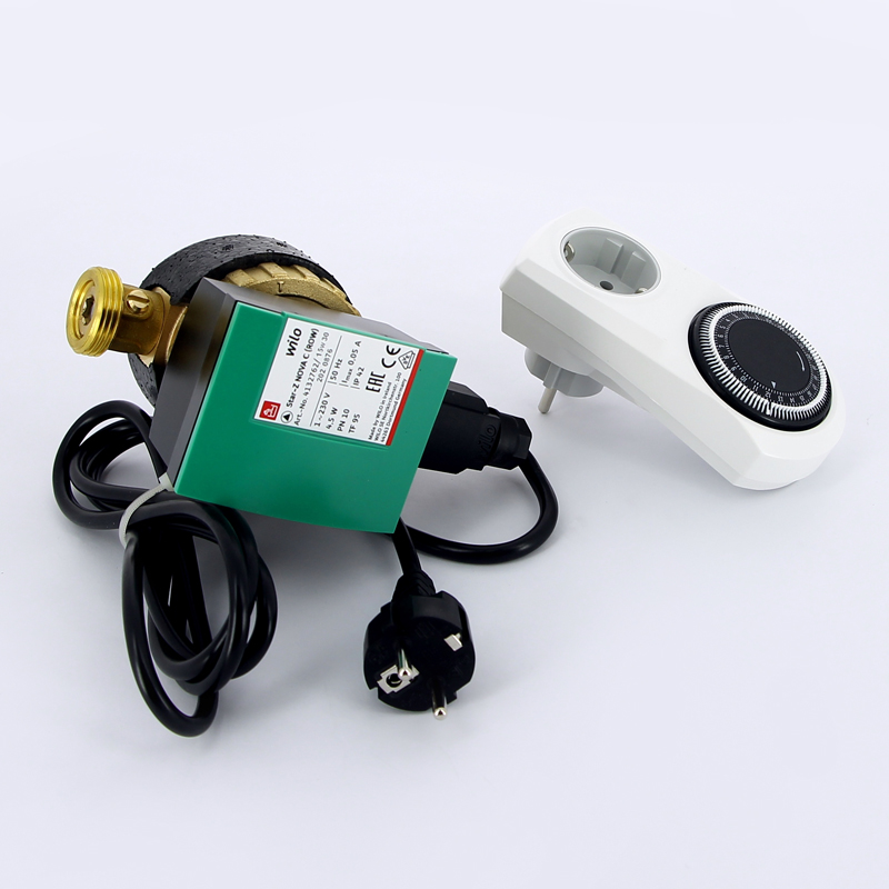 Циркуляционный насос для ГВС Wilo STAR-Z NOVA С (с шаровыми кранами, обратным клапаном и таймером) 4132762 - Вид №4