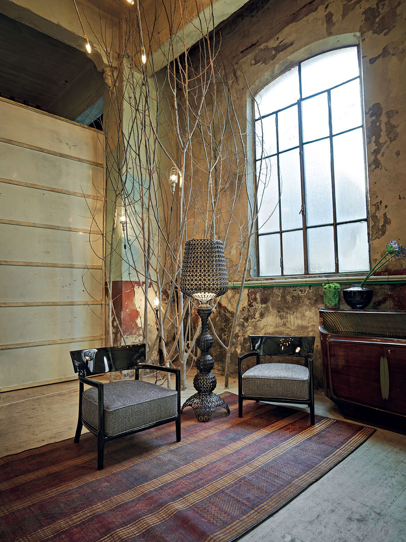 Съемное кресло из поликарбоната и ткани с подлокотниками Kartell CARA ARCH-00152115 - Вид №6