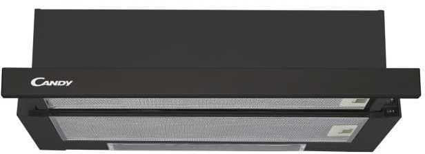 CBT6130/2N-07 Телескопическая вытяжка 60 см. мощность 470 м?/ч. мотор 110 вт. освещение: 1 галогеновая лампа 28 вт. механическое управление (слайдер). 2 металических жировых фильтра. режимы работы: рециркуляция и отвод воздуха. диаметр экстрактора 150 мм Santreyd 