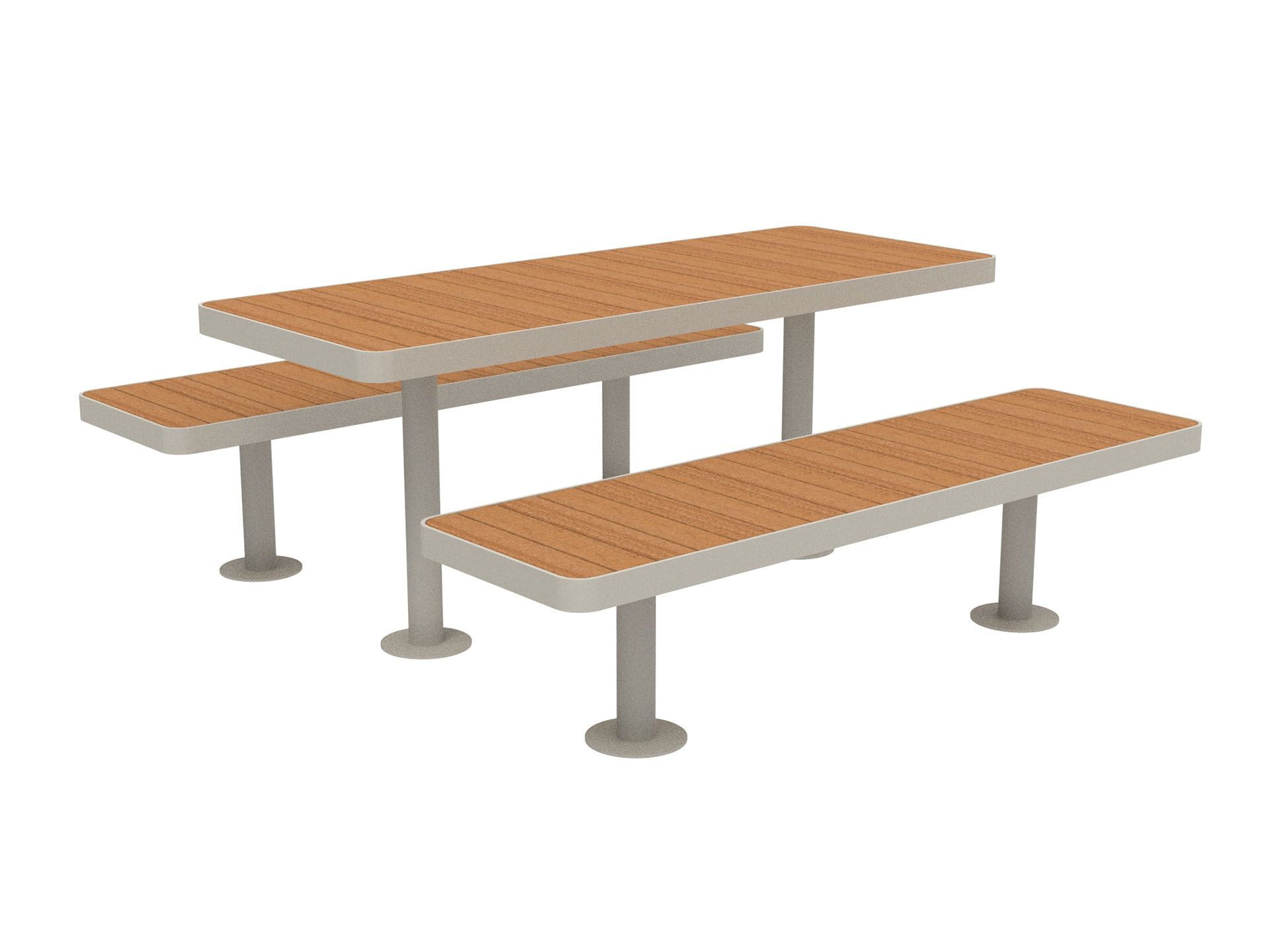 Стол для пикника со встроенными скамейками Lazzari палуба ARCH-00057717 - Вид №17