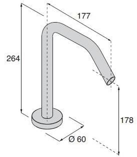 Boffi Излив для умывальника из сатина Garden sun-id-1440201 - Вид №2