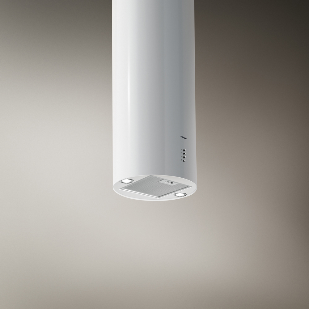 PIPE ISLAND WH/A/43-PRF0099305A Вытяжки / декоративный дизайн, 43 см, 290 вт, кнопочное управление, 1200 куб. м. , белая Jet Air Santreyd 