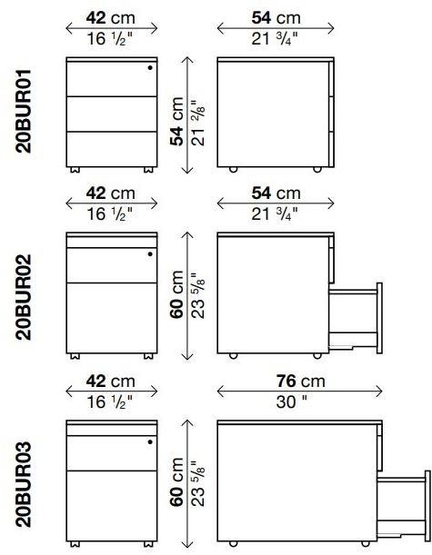 Kristalia Офисный комод на колесиках sun-id-1392263 - Вид №3