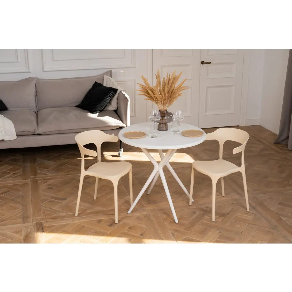 Стул Roero 48x74x46.5 см полипропилен цвет бежевый 89316082 STLM-2033765 Santreyd - Вид №4