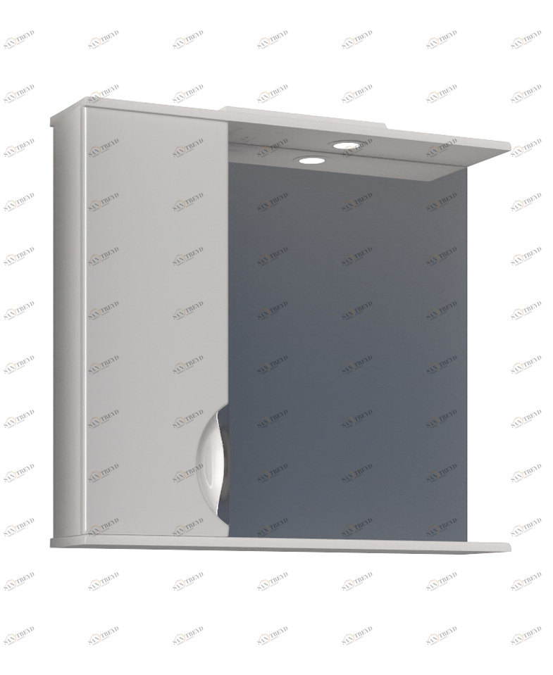 Зеркало Callao 800 new левый, со спотом800⨉150⨉700 мм белый VIGO sun-id-664584