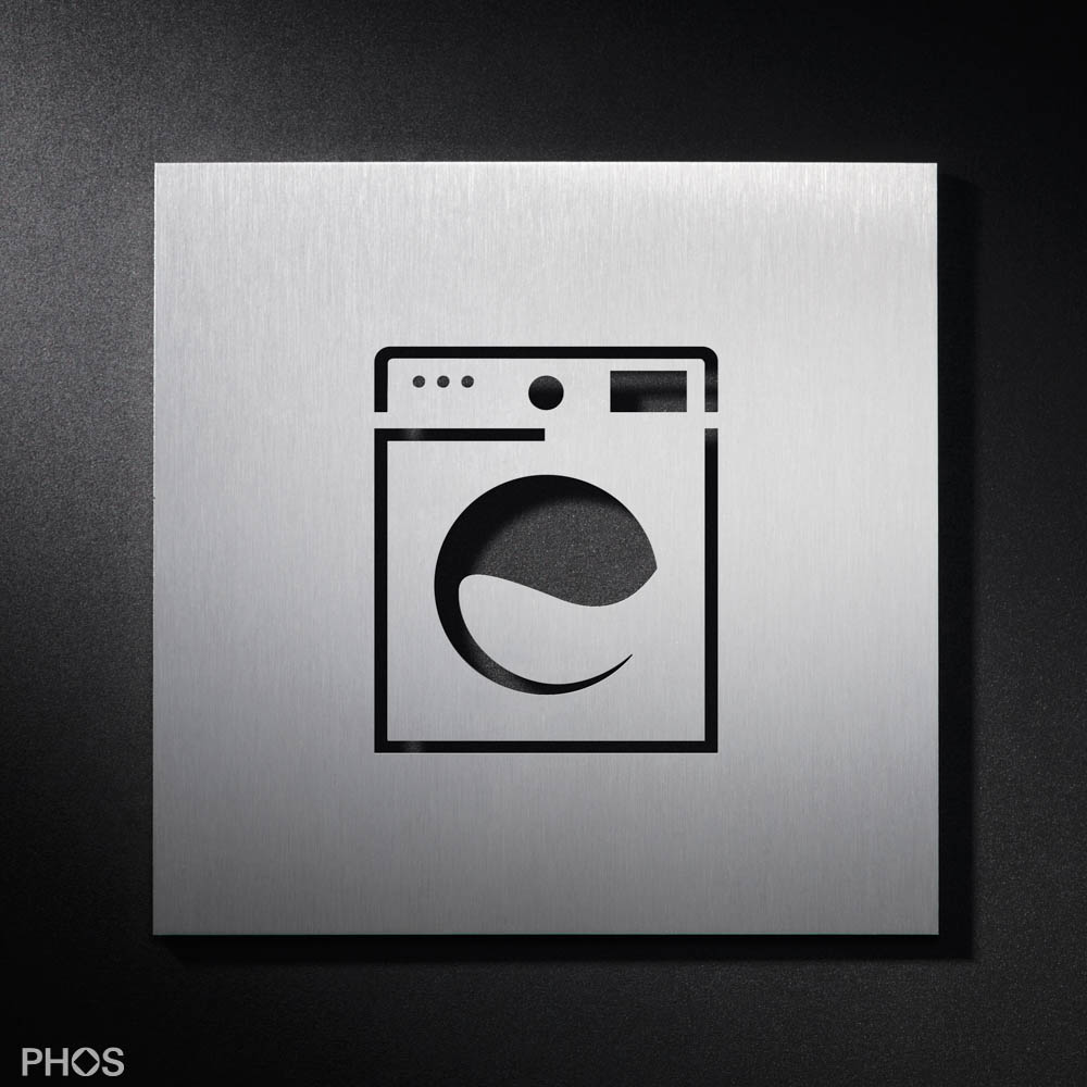 PS5701 Знак пиктограммы туалет и туалет, 16 х 16 см PHOS 