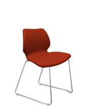 Uni552M Стул со стальным каркасом, обитым полипропиленом. Et al. Uni