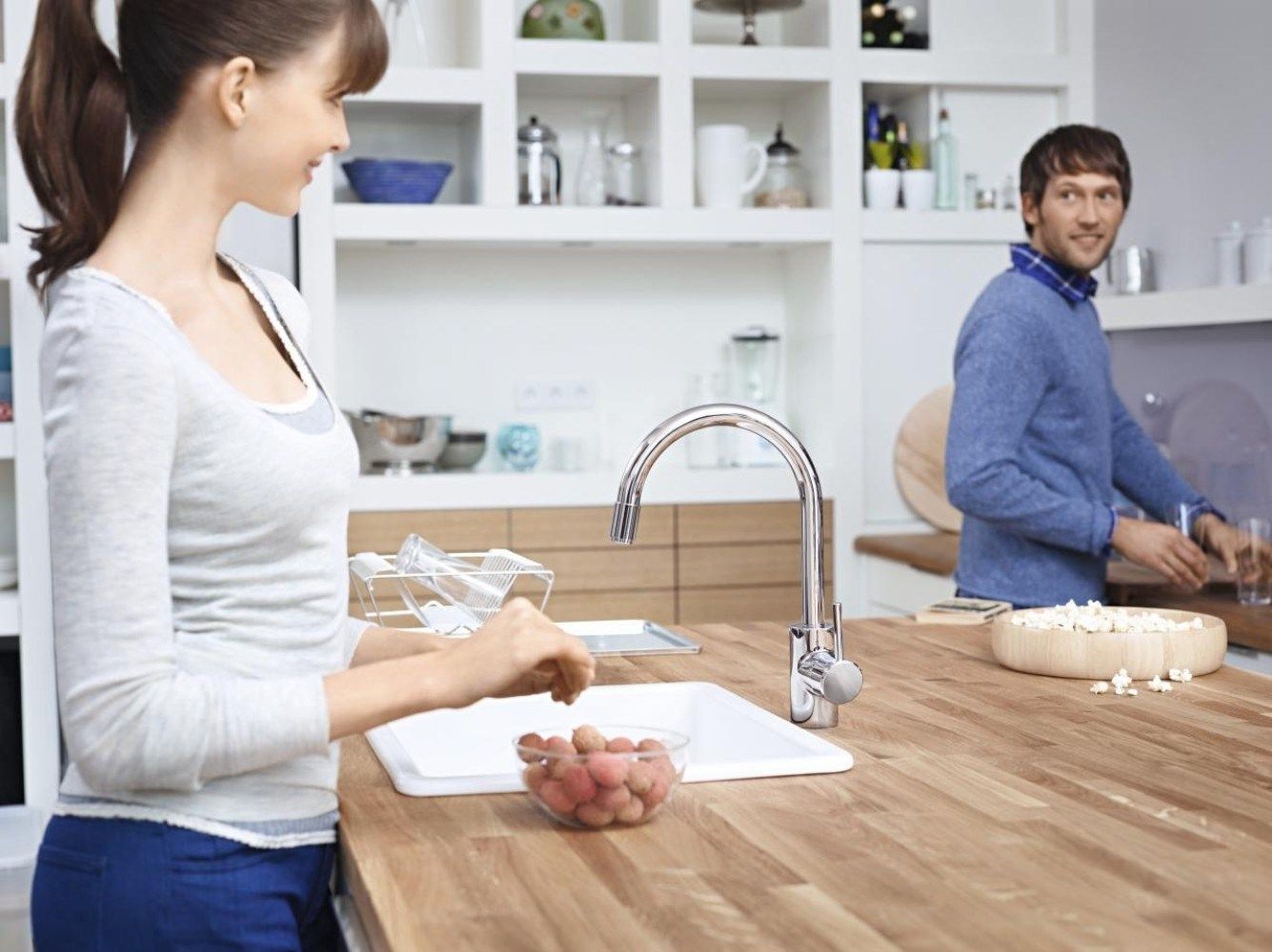 Смеситель для кухни с одним отверстием и поворотным изливом Grohe концепция ARCH-00149188 - Вид №3