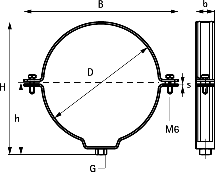 4157090 BIS Bifix® 415 Хомуты нерж. для пластмассовых труб walraven  - Вид №1