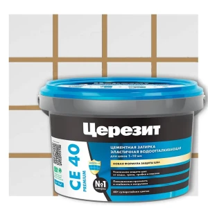 ЦЕРЕЗИТ CE 40 Водоотталкивающая затирка для швов цвет Карамель 2 кг 12778282