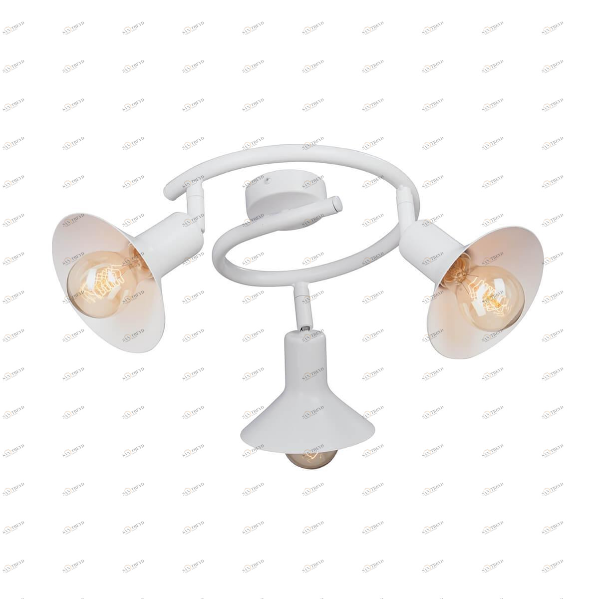 Спот потолочный с белыми металлическими плафонами Vitaluce V4806-0/3PL VITALUCE  00-3924569 Белый 