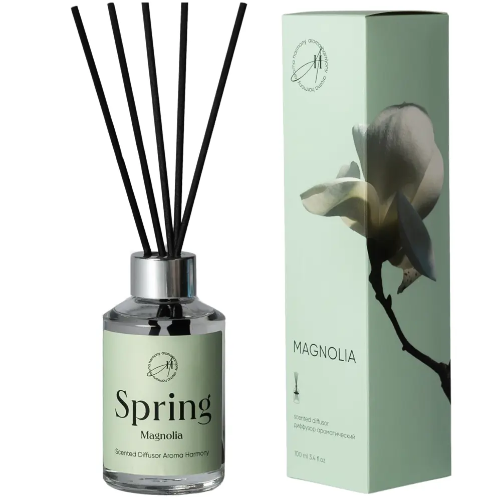 AROMA HARMONY Диффузор Spring Magnolia - Цветочная свежесть для дома 89359605 STLM-1573120