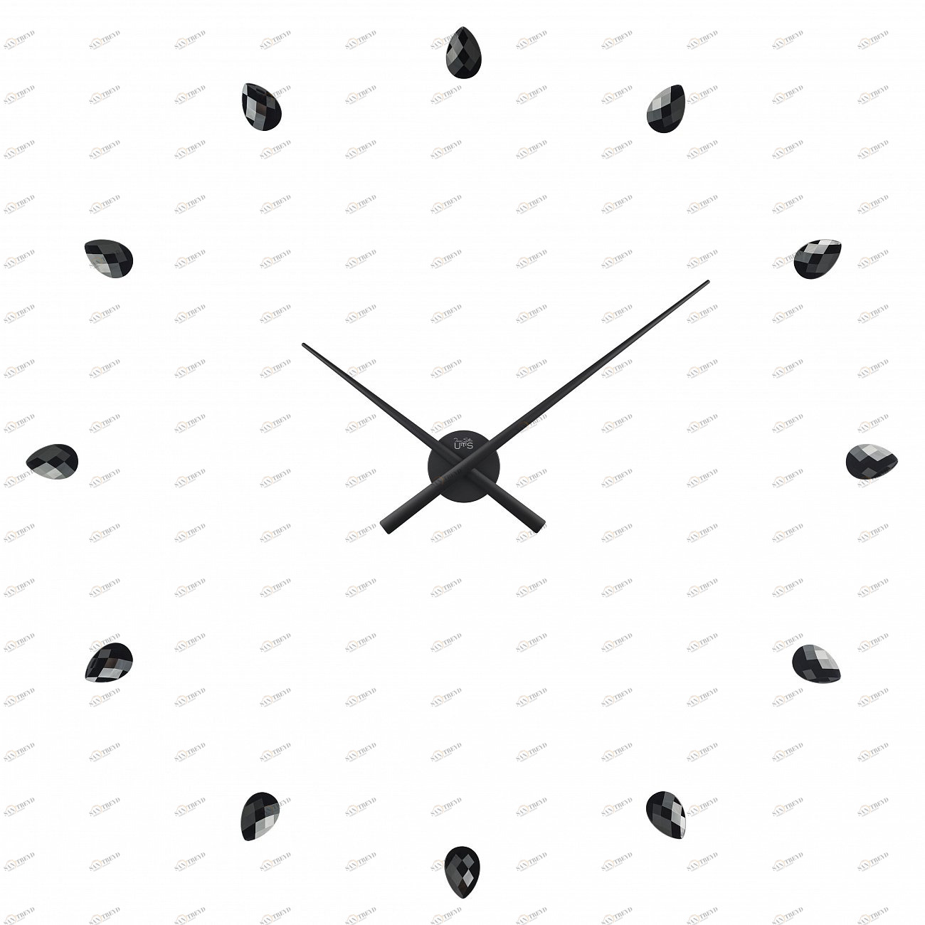 Часы настенные черные Tomas Stern 8038 TOMAS STERN ДИЗАЙНЕРСКИЕ 00-3872743 Черный 